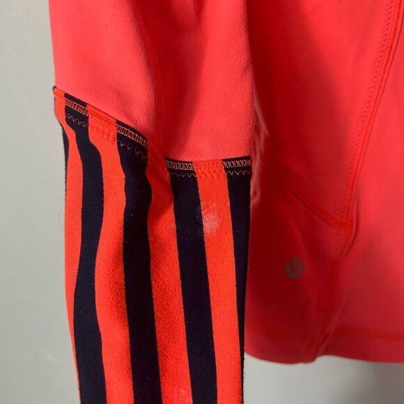 Women's Orange Striped Jacket - Picture 10 of 10